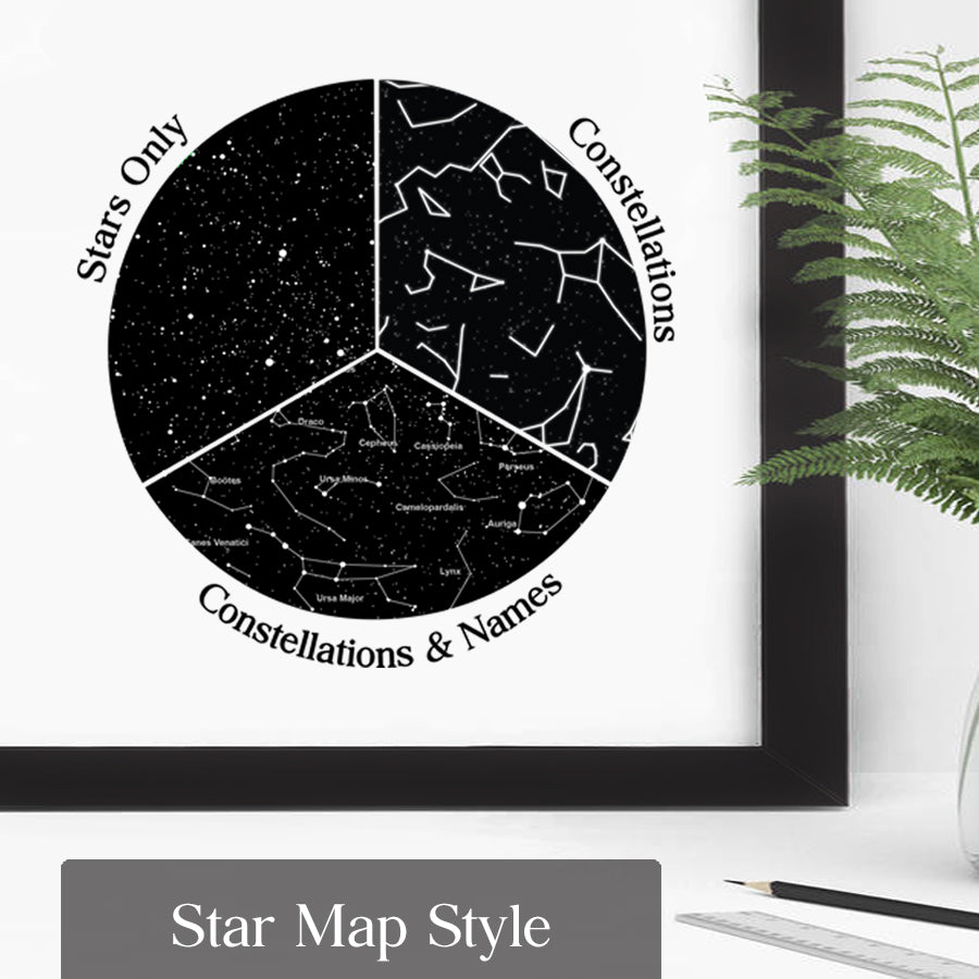 Custom Map Stars Buy Custom Star Map At SF Customizables