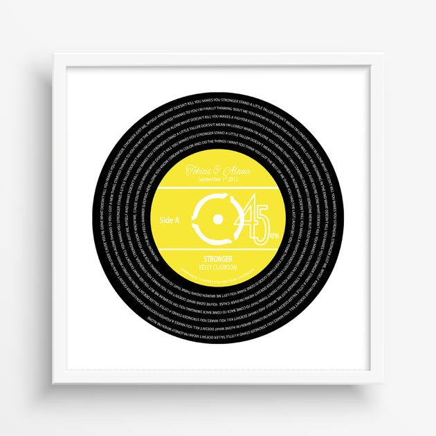 Vinyl Record Label – SF Customizables